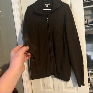 (NWOT) zip up cardigan